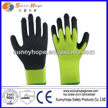 heavy thermal black latex sandy gloves for winter use